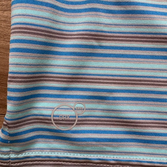 Puma Golf Pocket Polo Shirt Blue Stripes Men’s Size Medium - Picture 8 of 8